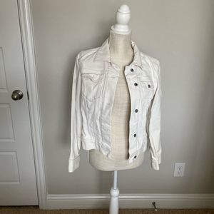 GAP White Denim Jean Jacket